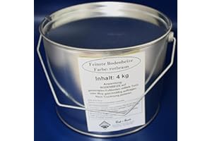 SCHUTZMARKE WASSERROSE Wasserrose® 4 kg (1kg=18,75€) BODENBEIZE ROTBRAUN BOHNERWACHS MIT Farbstoff Made IN Germany