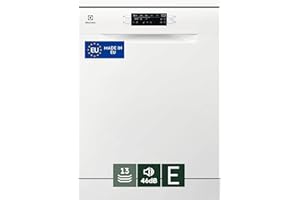 Electrolux Lavastoviglie Libera Installazione ESA47200SW, 60 Cm, 13 Coperti, Tecnologia AirDry 300, Lavaggio Rapido, AutoSense, Cestello QuickLift, Programma MachineCare, Bianco, Classe E
