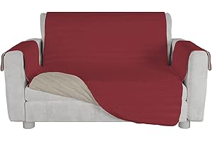 Italian Bed Linen Copridivano bicolore in microfibra TRENDY, Bordeaux/Panna, 2 Posti