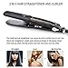 Professional Argan Vapor Steam Hair Straightener Flat Iron CHJPro Ceramic Plate with Locking Switch (NOT Included Argan Oil)