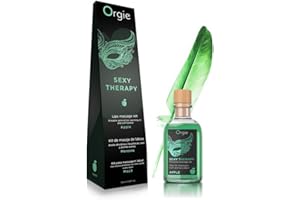 LOVERSPACK Kit Aceite Masaje Erótico Efecto Calor Comestible Manzana y Pluma by Orgie 100 ml.