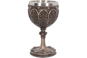 Nemesis Now B4507N9 Grial 17cm Cáliz, Resina con Acero Inoxidable