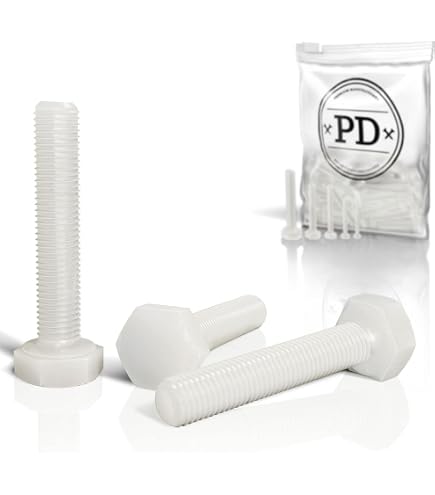 Lot De 20 Sets De Vis En Plastique M5 X 40 Mm - Phillips, Avec écrous Et Rondelles Plates - Marque Uxcell - Neuf