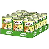 Kitekat Katzenfutter Huhn in Soße, 12 Dosen (12 x 400 g)