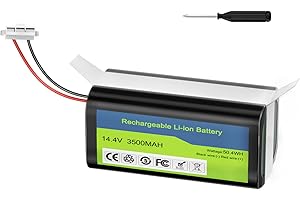 3500 mAh Tesvor X500 Akku LCLEBM 14,4 V Li-ion Akku für Eufy RoboVac 11 11S 11S MAX 12 MAX 15C 25C 30 30C 35C, Ecovacs Deebot N79 N79S DN622 14.4V Ersatz-Akku mit Schraubendreher