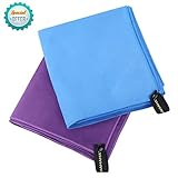 Microfibre Towel, Sports Towel, Large 180 cm x 90 cm for the Beach / fitness / Gym / bath / Camping / Swimming / Yoga / Pilates - Quick Dry, Lightweight and Compact HAHAHA