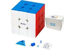 TUNJILOOL MOYU RS3M Maglev Version Speed Cube 3x3 Zauberwürfel Stickerless, 3D Magic Puzzle Spiele für Kinder und Erwachsene, Geeignet für Tägliche Spiel, Wettkampftraining und Geburtstagsgeschenk (MF8900)