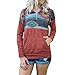 Produktbild Sannysis Hoodie Damen Bauchfrei Damen Kontrastfarbe Pulli Pullover Rollkragen Sweatshirt Kapuzenpulli Top Hoodies