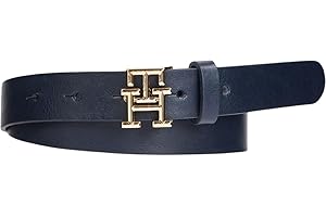 Tommy Hilfiger Donna Cintura TH Logo 2.5 Cintura in Pelle