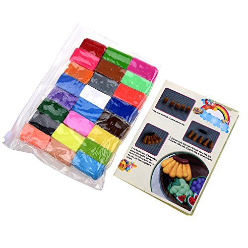 SODIAL (R) Mixed Farbe 24 Soft sculpey Ofen backen Fimo Modellierung Formblock - 3