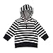 Petit Bateau Baby Boys Hooded Long Sleeve Hoodie -  Blue - 9-12 Months