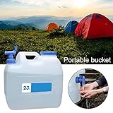 [Diseño] - La capacidad de 23 l de agua no solo es grande, sino que también el depósito de agua dispone de un grifo a prueba de fugas que puede controlar el flujo de agua y facilitar la absorción de agua.