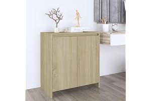 Higsose Credenza 70x41x75cm Rovere Sonoma,Legno Multistrato,Mobile Ingresso Corridoio Elegante Armadietto Armadietto Compatto L'armadio Laterale Mobile Da Esterno Balcone