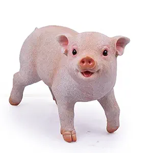 Wonderland Cute Farm Pig/Piggy Standing Decor, Statue, Garden Statue, Garden Decor, Home Decoration, Gift