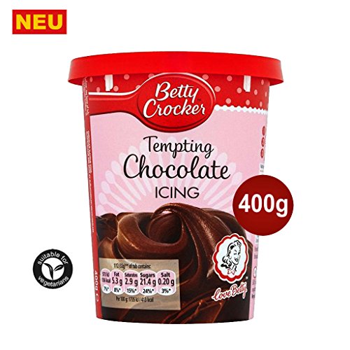 Betty Crocker Tempting Chocolate Icing 400g - verführerische Schokoladen Kuchenglasur