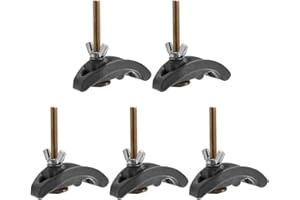 BTMIEY Pressplattenklemme, 85 mm, Bogenplatten-Sets, CNC-Gravurmaschinenteile, Druckplatten-Klemmbefestigung für T-Schlitz-Arbeitstisch, 5 Stück
