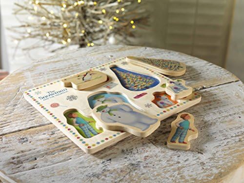 The Snowman and Snowdog Wooden Play Puzzle Tray Toy