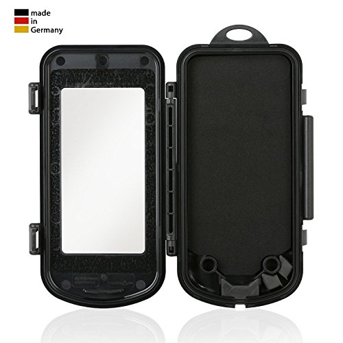 Wicked Chili Smartphone Splash Box M Fahrrad/Motorrad Halterung fÃ¼r Samsung, LG, HTC, Sony, Nokia, Wiko, Huawei (max. MaÃŸe: 145x78x13.4 mm, IPx4, Antireflexive Folie), Case + Bike Halterung