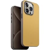 UNIQ Hibrit iPhone 15 Pro Max MAGCLICK Şarj LYDS &ndash; Kanarya (Kanarya Sarısı/Ateş Grisi)