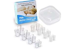 PERGOODS Dilatatore Nasale Antirussamento| Clip antirussamento | Dilatatore Nasale Anti Russamento Silicone anti russare,soluzione confortevole e professionale per russare Anti Russare (8 pezzi)