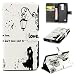 Produktbild Nancen LG G4 mini/ LG G4c / Magna C90 H502F (5 Zoll) Handyhülle, Bunt Nette Romantische Muster Flip Etui Case Cover Lederhülle PU leder Folio Bookstyle Schutzhülle mit Standfunktion, Brieftasche und Karte Tasche [Love kiss]