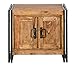 Produktbild Sit Möbel 9206-01 Unterschrank Panama Shesham Natur mit schwerem Altmetall und Gebrauchsspuren, 67 x 42 x 62 cm, 2 Holztüren