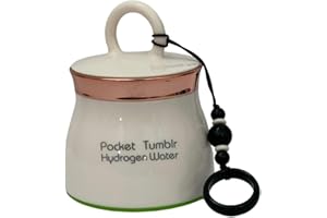 2VABU Hidrogenador de Agua Pequeño y Portátil con Tecnología SPE y PEM, Generador de Agua Hidrogenada Rica en Antioxidantes, Agua de Hidrógeno en Minutos ideal para Oficina, Deporte y Regalos