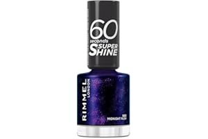 Rimmel London, 60 Seconds Super Shine, smalto per unghie, 563 Midtnight Rush, 8 ml