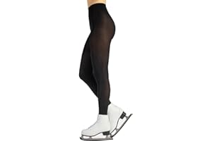 CALZITALY Medias patinaje mujer, medias skating, medias patinaje artístico, medias opacas mujer, 80 den, roller, hielo, fabricadas en Italia