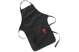 Weber 6474 Grembiule Regolabile Accessorio Barbecue di Colore Nero, Unica