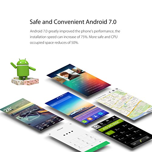 Smartphone 4G Pas Cher  Blackview A7 Pro Dual Cam  ra 8MP   0 3 MP arri  re T  l  phone Portable D  bloqu    Android 7 0 Empreintes Digitales Telephone 2 Go de RAM   16 Go ROM 5 0 pouces HD avec 2800 mAh Batterie-Noir