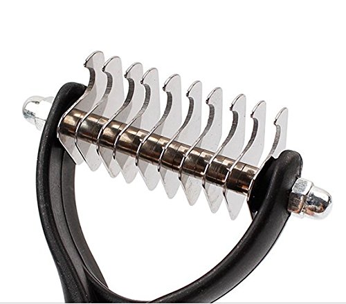 Professional-Pet-Dog-Cat-Grooming-Undercoat-Rake-Comb-Safely-and-Easily-Removes-Undercoat-Knots-90g