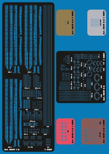 Preisvergleich Produktbild HMV 4049 Lasercut-Detailset für Hafentorpedoboote S33 - S35