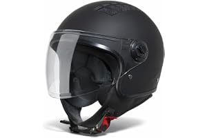 VINZ Como Jethelm med visir män och kvinnor | i storlek XS-XL | Roller hjälm Jet Helm mopedhjälm