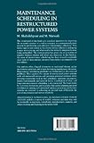 Image de Maintenance Scheduling in Restructured Power Systems