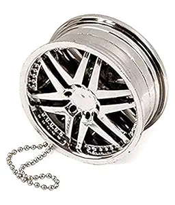 Alloy Wheel Silver Style Hanging Car Air Freshener Rose Gel Perfume for-All Car
