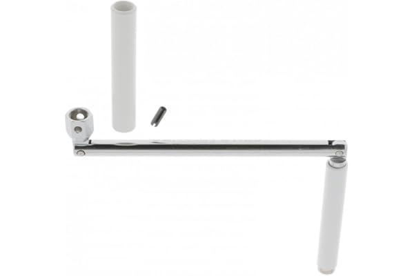cyclingcolors Poignée de manivelle articulée pour volet roulant en acier avec contre-poignée et goupille Store Fenêtre Baie vitrée Mécanisme, Ø13mm longueur 325mm