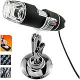 Gearmax&reg; 500X microscope électronique Zoom optique 8 LED USB Microscope Digital pour Science / Médicales / Recherche Universitaire / Caméra vidéo