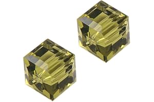 Adabele österreichische Kristallperlen, 6 mm, Khaki, kompatibel mit Swarovski-Kristallen, Preciosa 5601 SSC619, 50 Stück