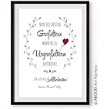 ABOUKI hochwertiger Kunstdruck - ungerahmt - „Nur die besten Großeltern werden zu Urgroßeltern befördert...“ personalisierter Druck, individuelles Geschenk für Großeltern / Urgroßeltern, Geschenkidee, Druck, Illustration, lustiges Bild mit Spruch, Statement, Typografie, Typo, Wandbild, Plakat, Wanddekoration, Beförderung beste Oma Opa Uroma Uropa der Welt