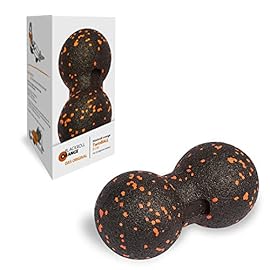 Massageball Blackroll Orange TwinBALL-orange: Faszien Doppelball 8 cm zur Massage von Rücken, Fuß, Hand, Armen und Beinen. Zur Triggerpunkt Behandlung bei Nackenschmerzen, Rückenschmerzen