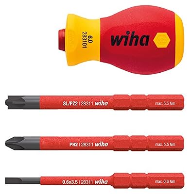 Wiha VDE Umsteckgriff Griff-Durchmesser: 34mm Stubby s'adapte: Torque, slimBit