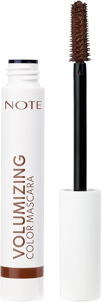 Note Cosmetics Volumizing Color Hacim ve Uzatma Etkili Renkli Maskara - Kahverengi