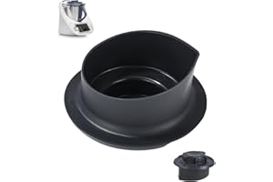 COTEPI Messbecher für Thermomix TM5 TM6, 100ml Thermomix Zubehör, TM5 TM6 Messbecher Deckel mit 100ml und 50ml Skala für Thermomix Messbecher, Messbecher für Thermomix TM5 Vorwerk