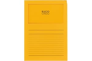 ELCO Ordo"Classico" - Subcarpetas de papel con ventana - Amarilli dorado - caja de 100