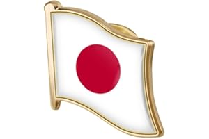 AYRSJCL 1 Pz Giappone Bandiera Pin Badge Metal Bavero Pin Spilla Bandiera Giapponese Bandiera Giapponese Novità Regalo Rever Girl Tie Pin Badge Accessory