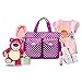 Elifestore New Polka Dots bag in bag - 3pcs Baby bag Nappy Changing Bag Set Diaper Bag ,Purple