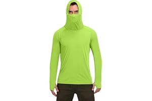 AEGJEGVD Homme Tshirt Anti Uv avec Capuche pour Pêche Plage Chemise Anti Uv Randonnée UPF 50+ Course Léger Respirant Fonctionnel Séchage Rapide Rashguard à Manches Longues Pullover de Plage Protection