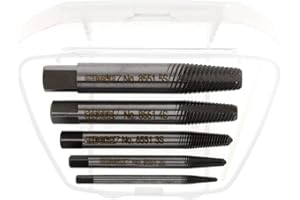 GEDORE Schraubenausdreher-Satz, Chrom-Vanadium-Stahl, 54-56 HRC, In Kunststoffbox, 5-teilig, M3-M18