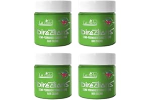 4 x La Riche Directions Semi-Permanent Hair Color Bote de 100 ml (Spring Green)
